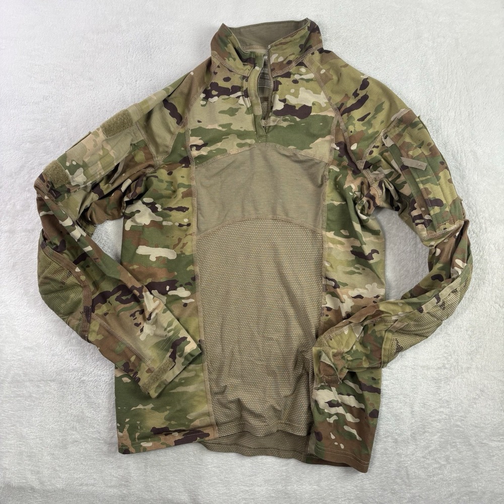 Army Combat Camouflage NIB/NCW Long Sleeve 1/4 Zip Shirt Men's Medium